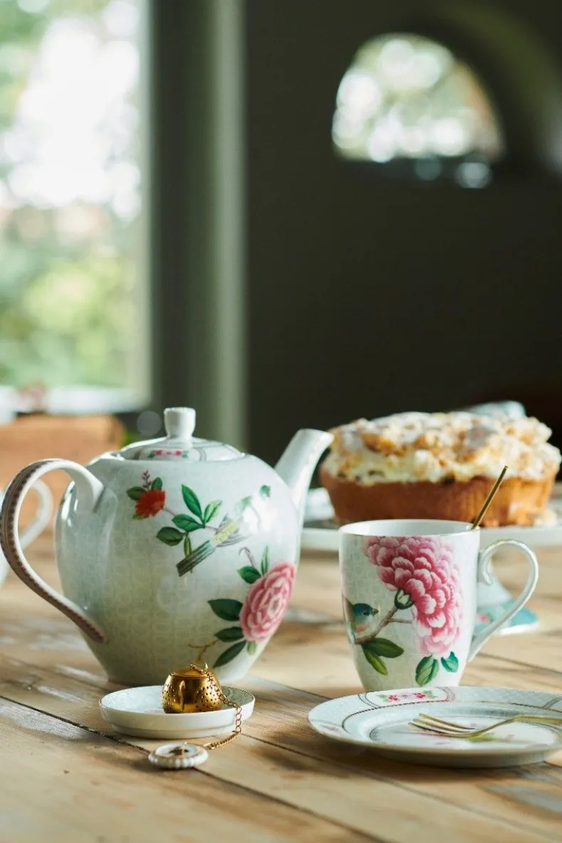 Blushing Birds Theetip 9 Cm