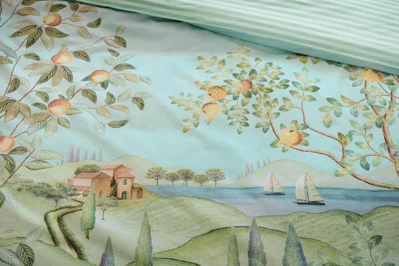 Dekbedovertrek La Campagna Groen