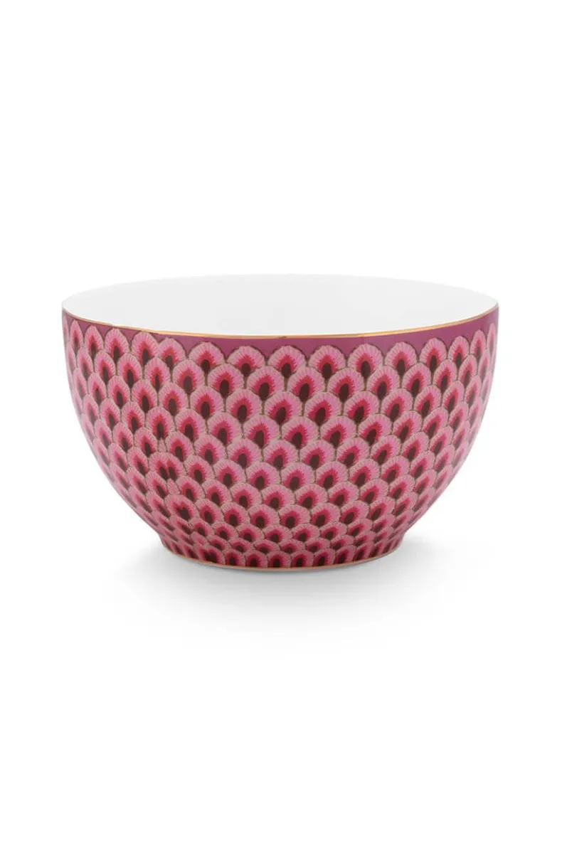 Flower Festival Kom Rood/Donker 9.5 Cm