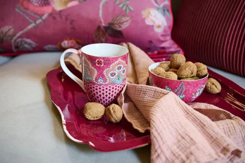 Flower Festival Mok Groot Deco Donker