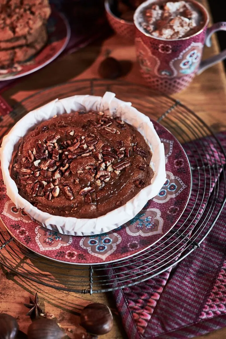 Flower Festival Ontbijtbord Donker 21 Cm