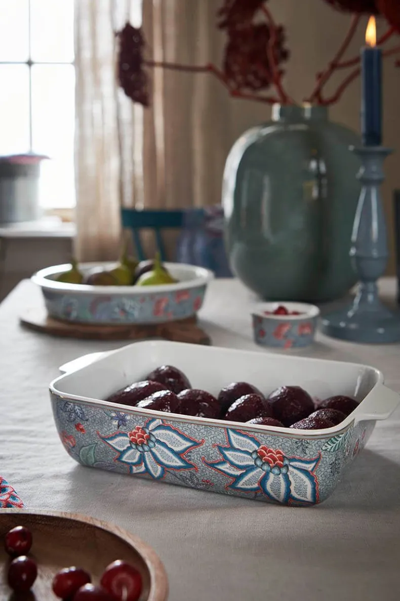 Flower Festival Serveerschaal Rechthoekig Licht