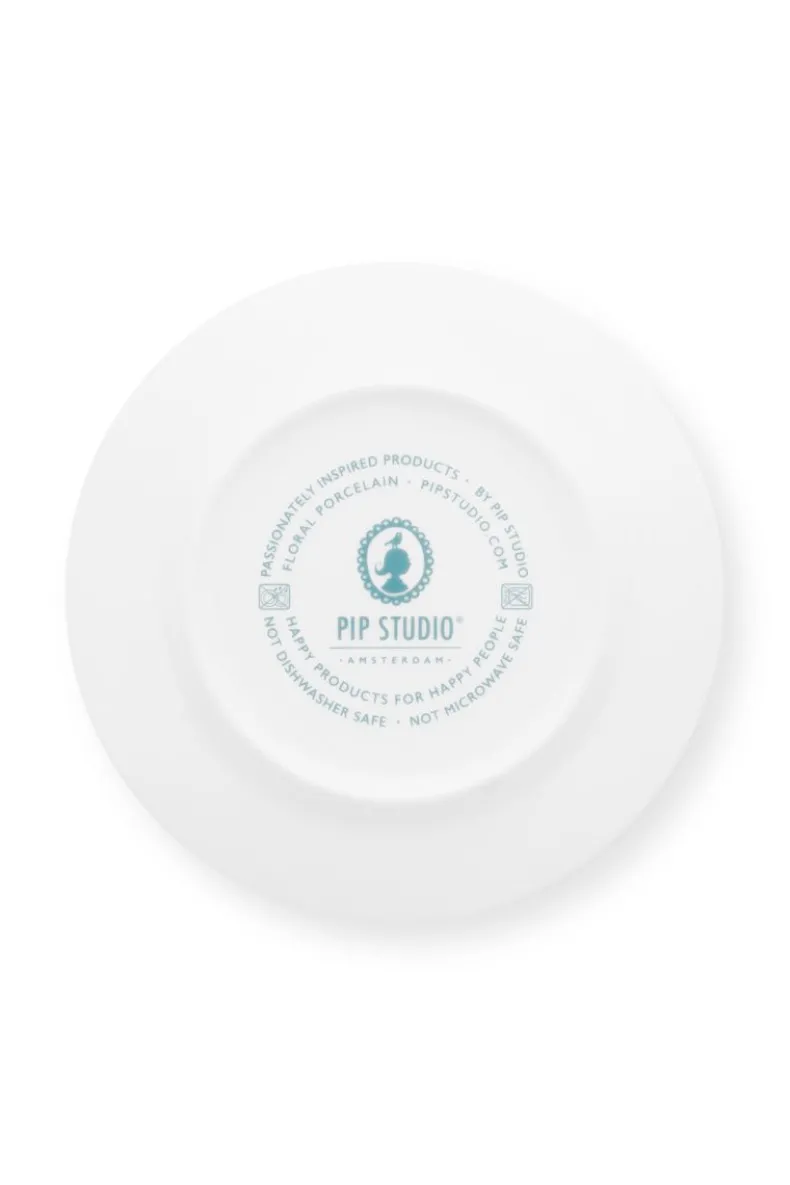 Flower Festival Set/4 Gebaksborden Licht 17Cm