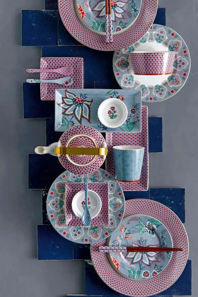 Flower Festival Set/4 Gebaksborden Licht 17Cm