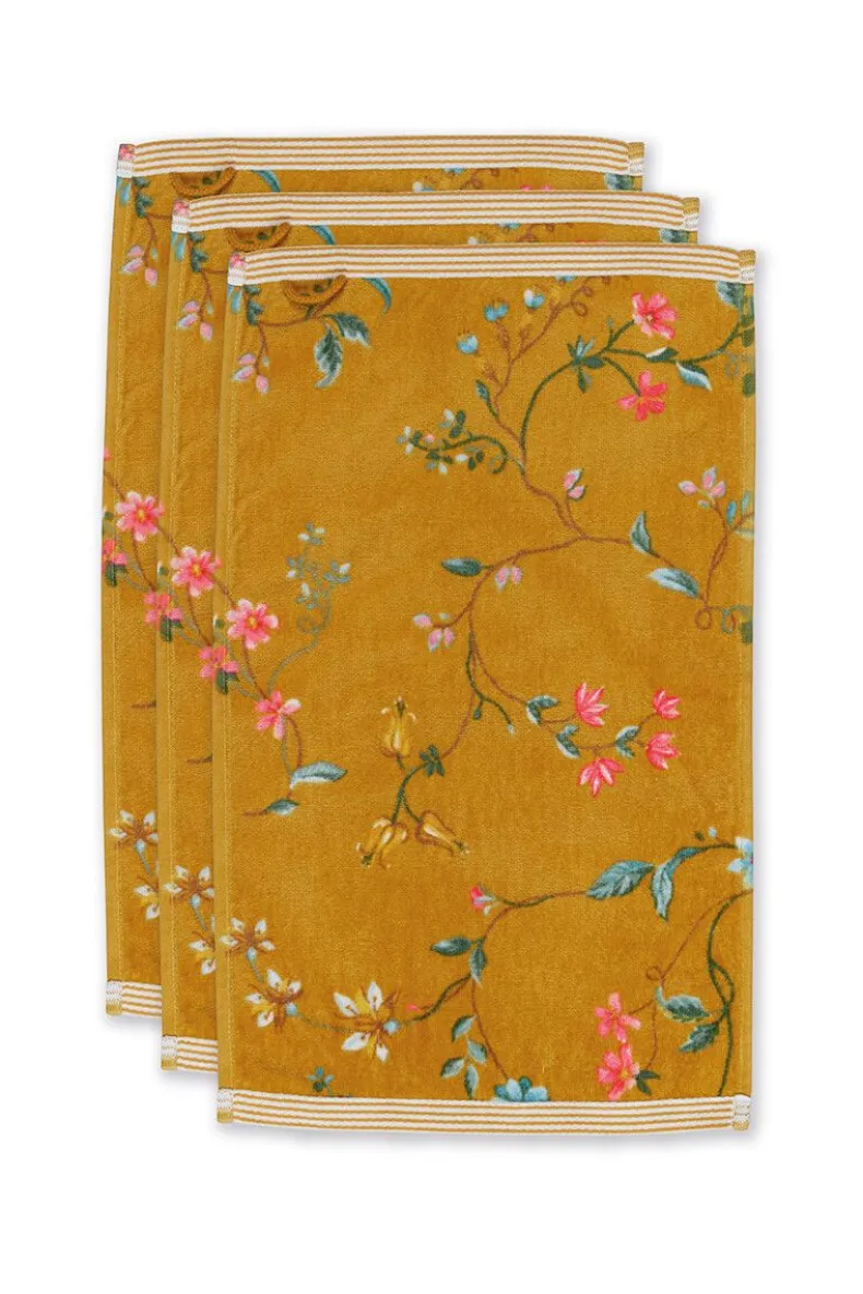 Gastendoek Set/3 Les Fleurs 30X50 Cm