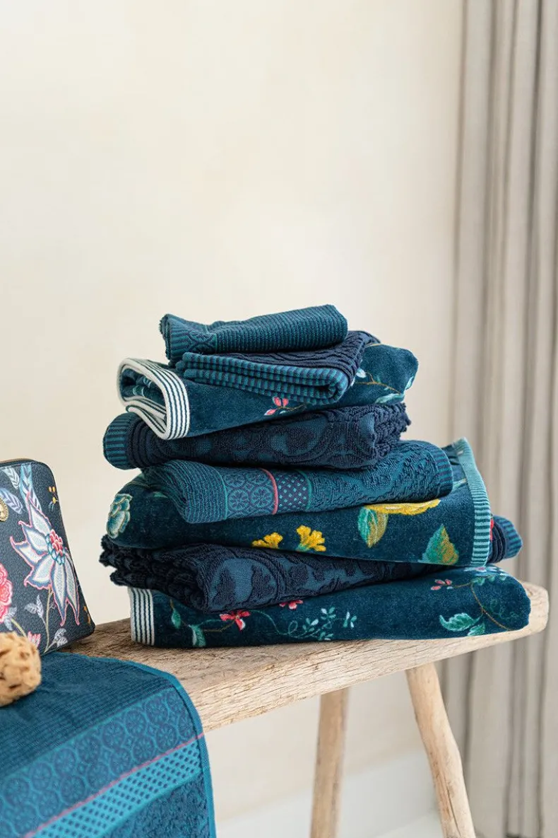 Grote Handdoek Soft Zellige Donker 70X140