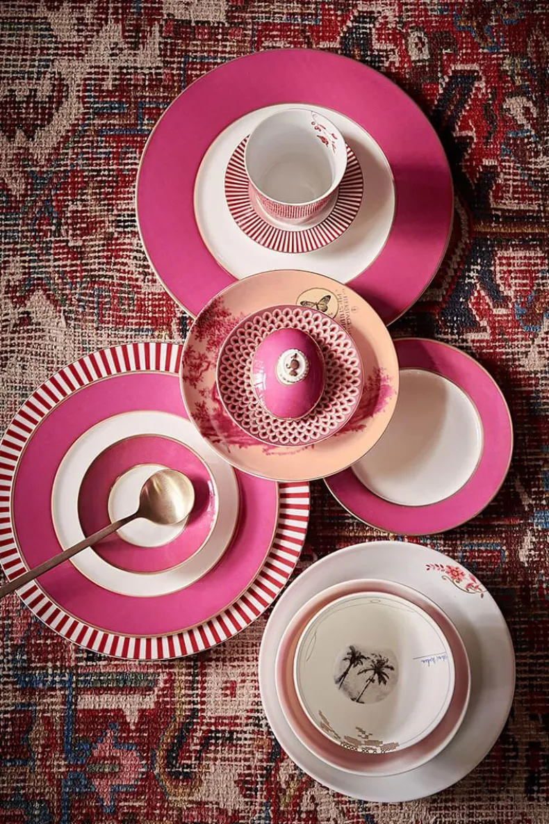 Heritage Kom Geverfd Roze 12 Cm