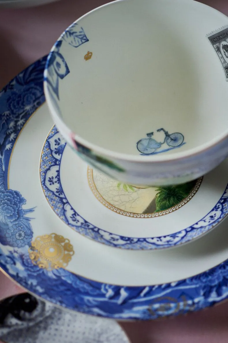 Heritage Kom Palm Wit 15 Cm