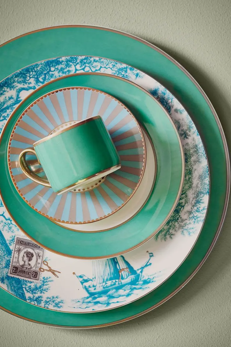 Heritage Ontbijtbord Boot Aqua 23 Cm