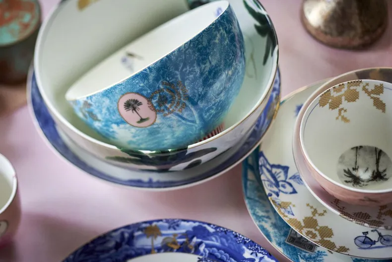 Heritage Ontbijtbord Palm Wit 20 Cm