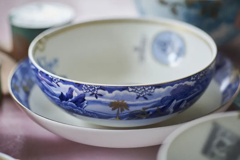 Heritage Soepbord Grens Blauw 25.5 Cm