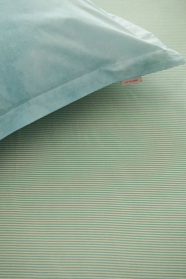 Hoeslaken Duo Stripe Khaki