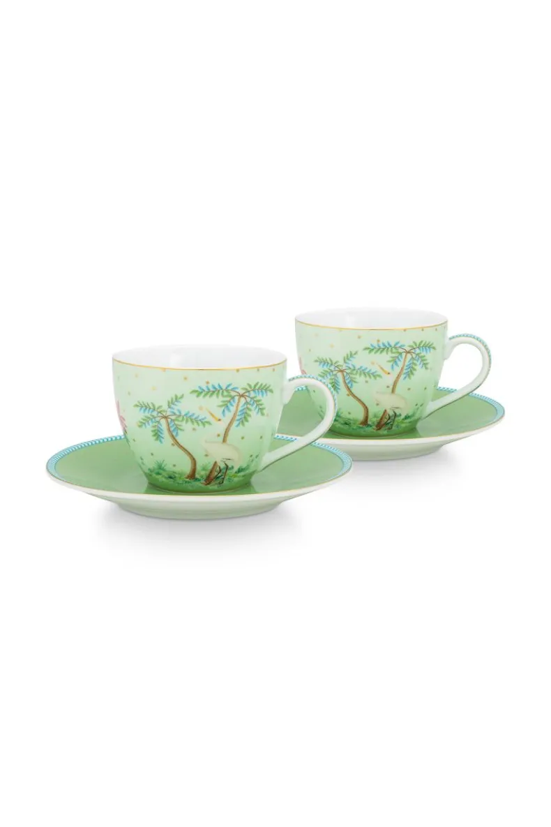 Jolie Set/2 Espresso Kop & Schotel