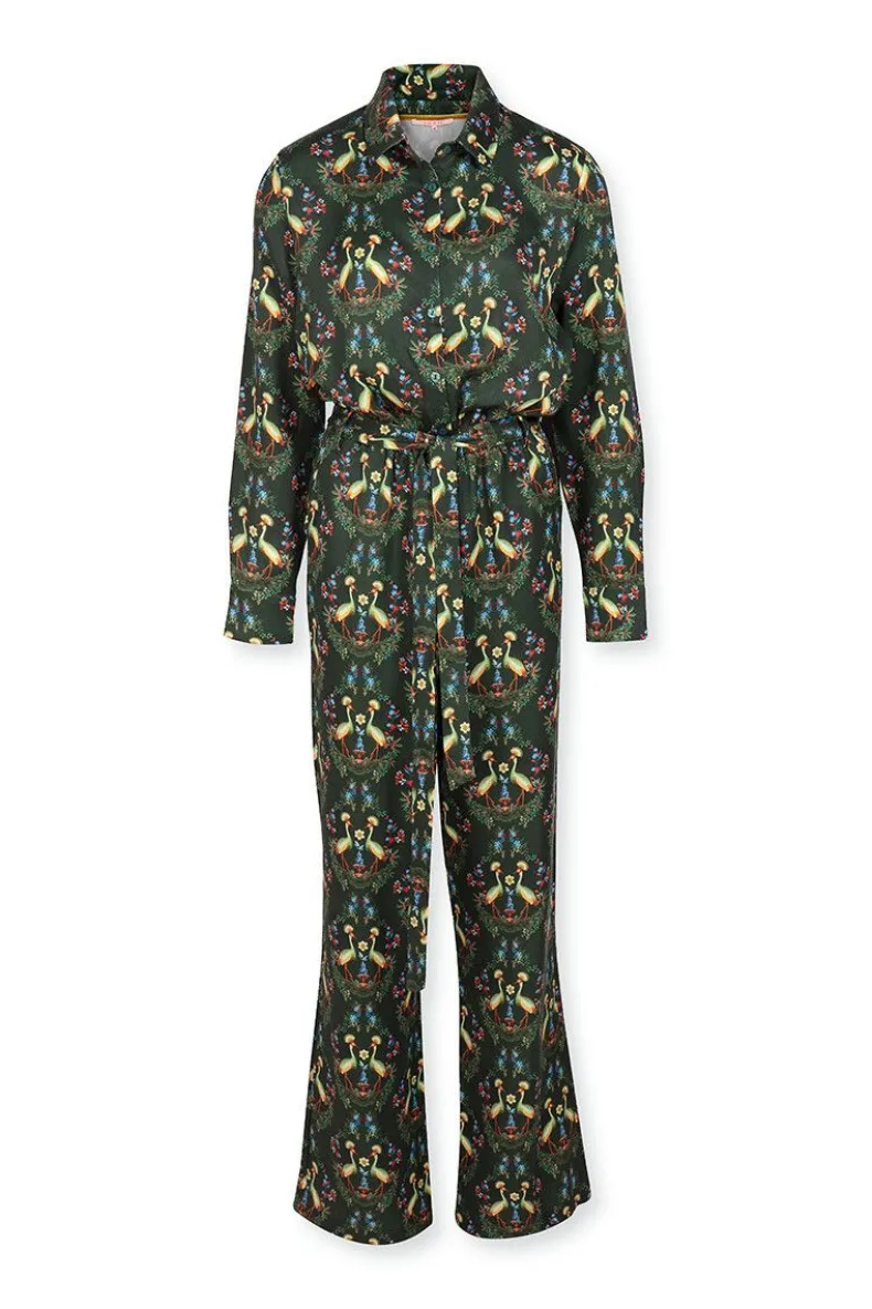 Jumpsuit Flirting Birds Groen