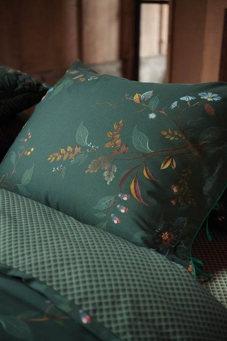 Kussensloop Kawai Flower Donker