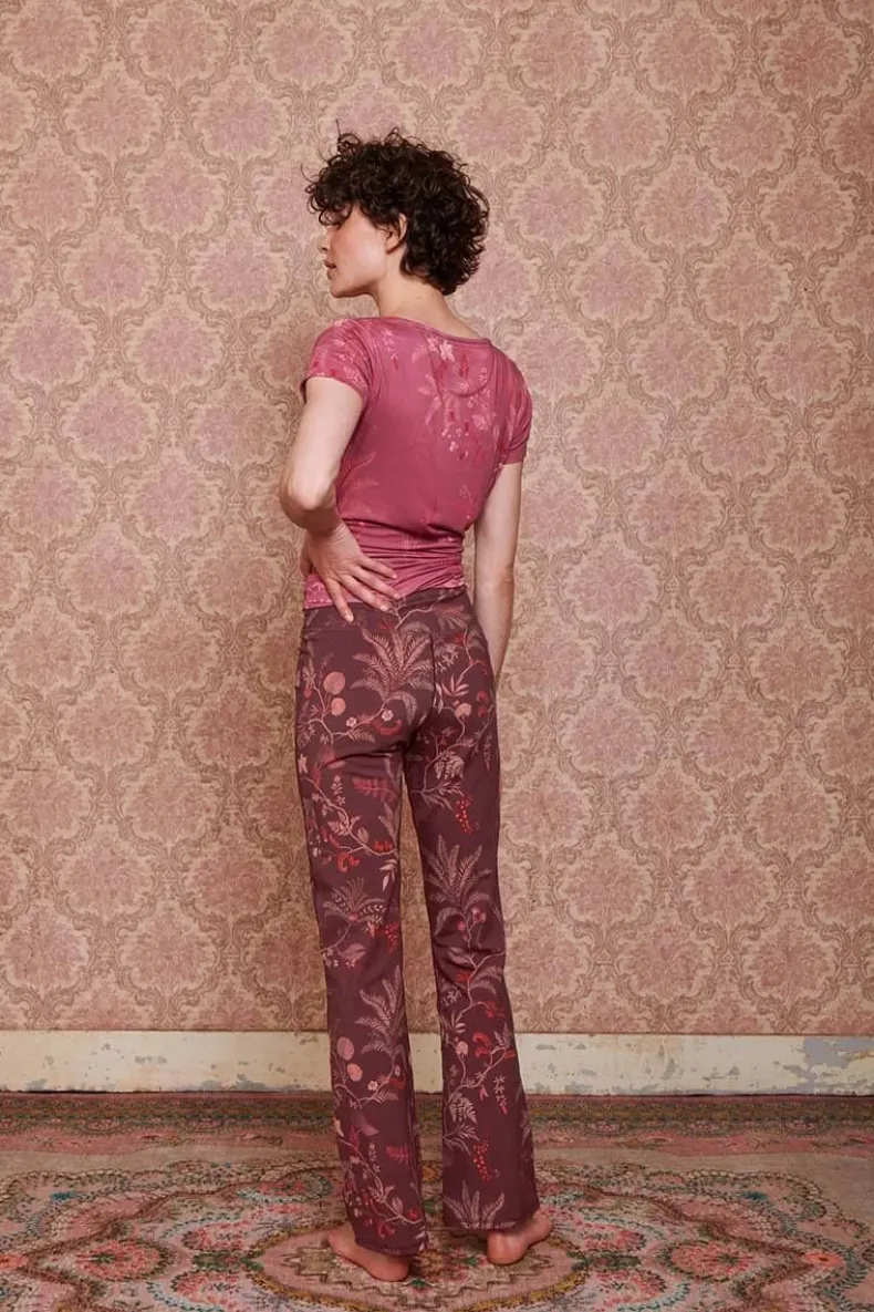 Lange Flared Sportlegging Isola Donker