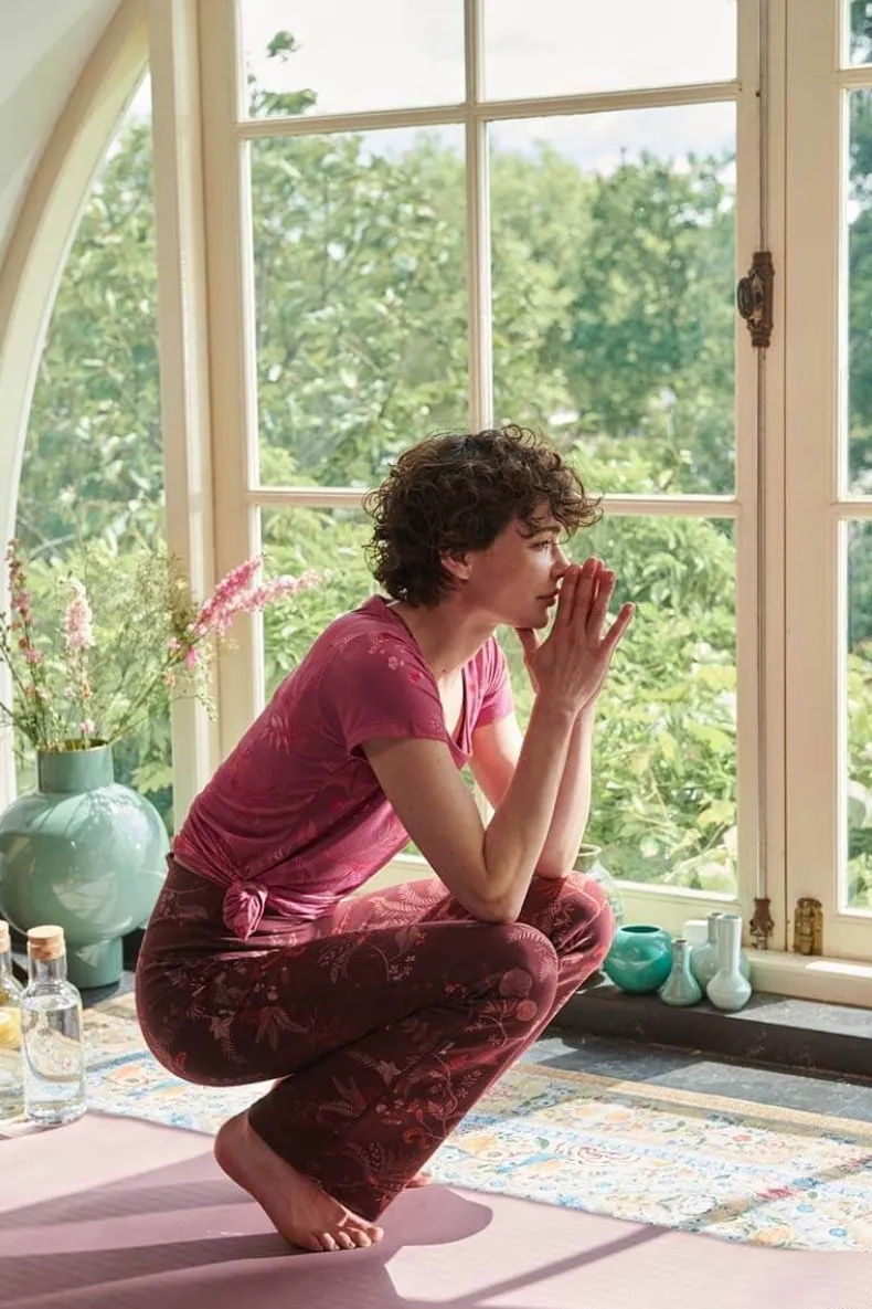 Lange Flared Sportlegging Isola Donker