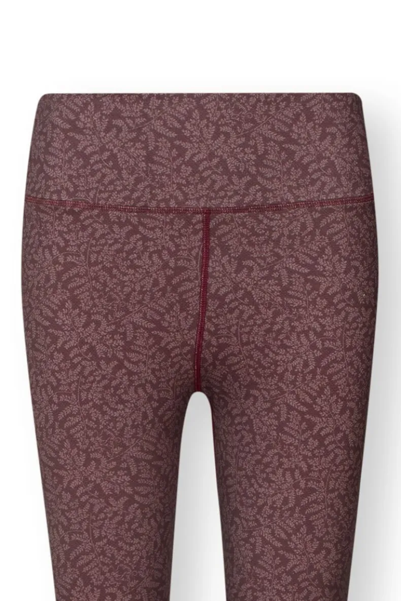 Lange Sportlegging Leafy Dots Terra