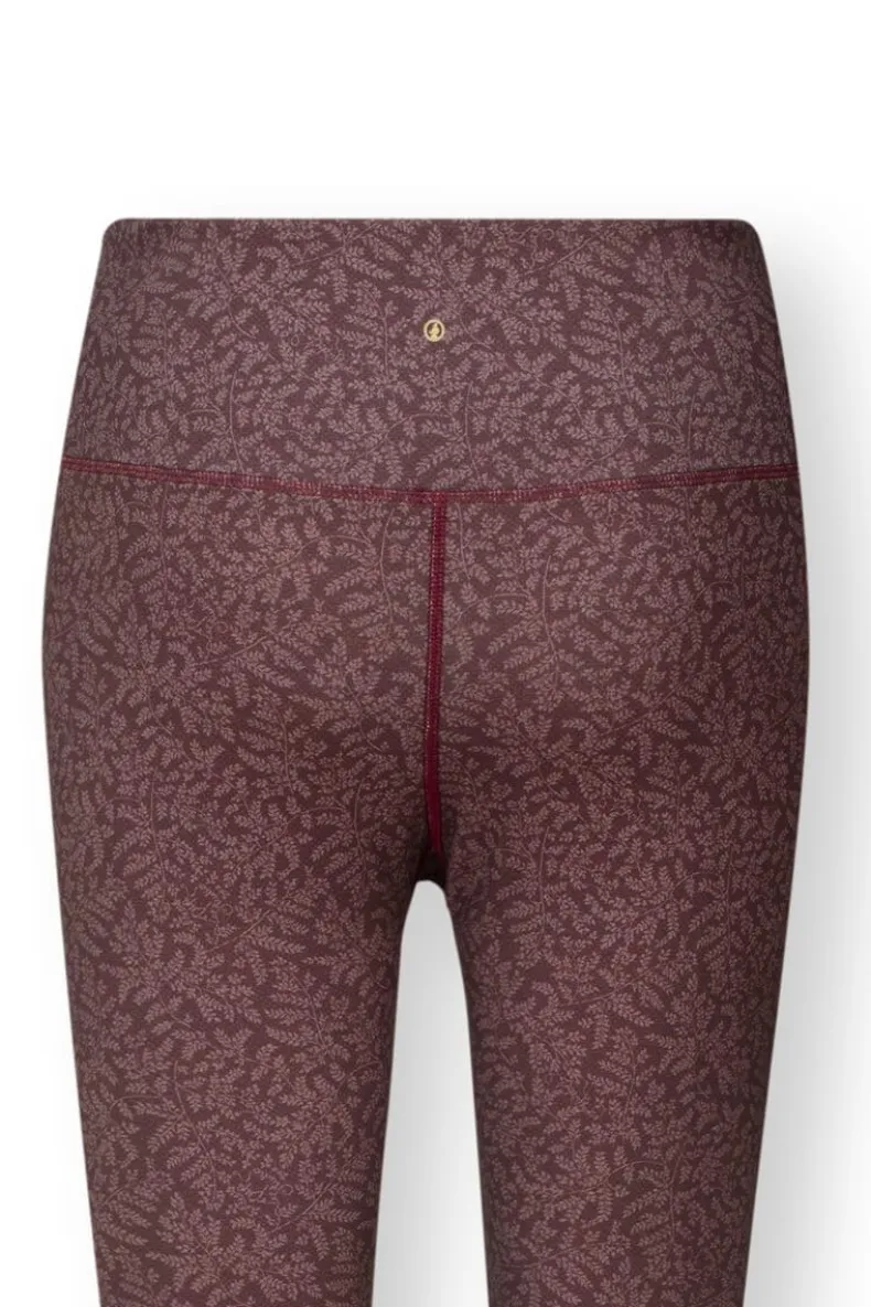 Lange Sportlegging Leafy Dots Terra