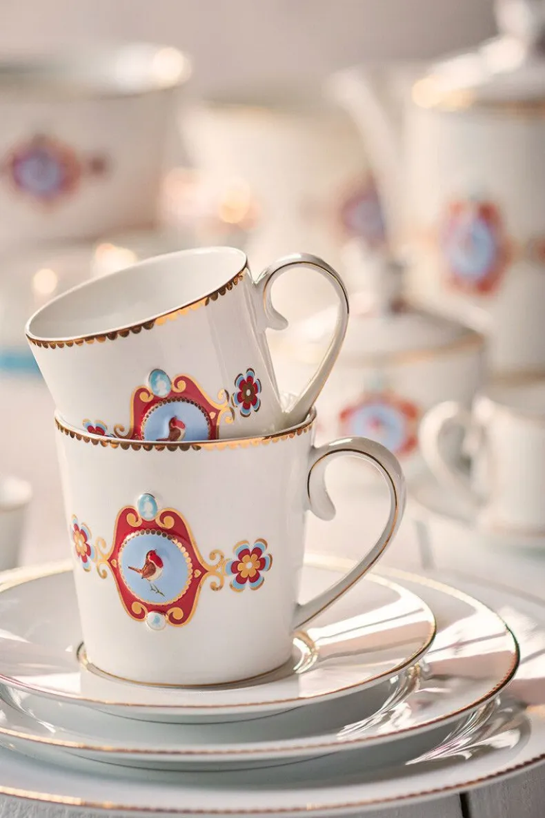 Love Birds Ontbijtset/7 Wit