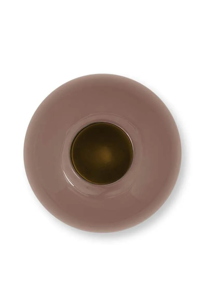 Metalen Vaas Bruin 23Cm