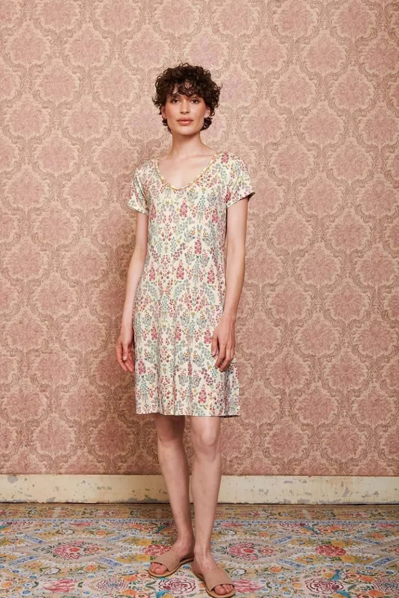 Nachthemd Korte Mouw Primavera Wit