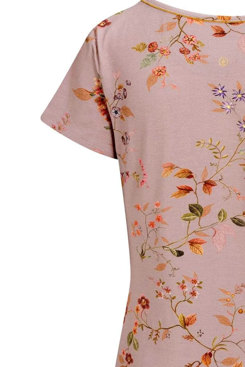 Nachthemd Korte Mouw Kawai Flower Licht