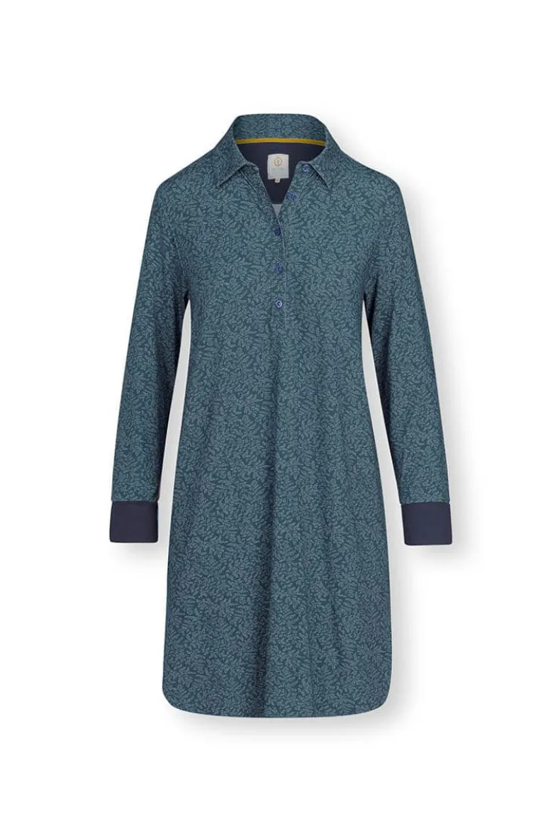 Nachthemd Lange Mouw Leafy Dots