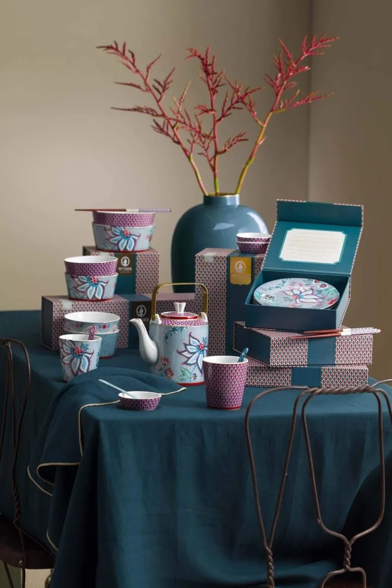 Oriental Flower Festival Set/4 Mokken