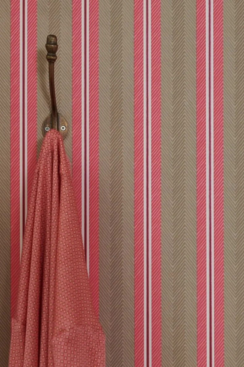 Pip Studio Blurred Lines Vliesbehang /Roze