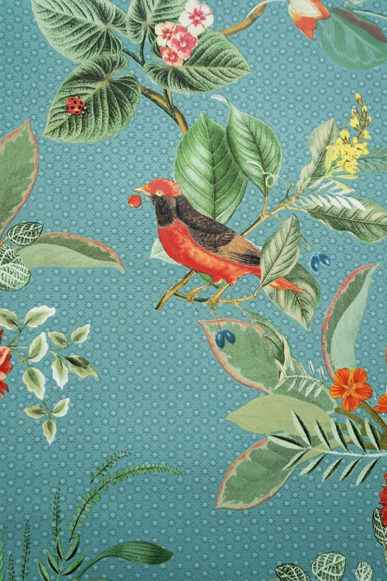 Pip Studio Floris Vliesbehang Petrol