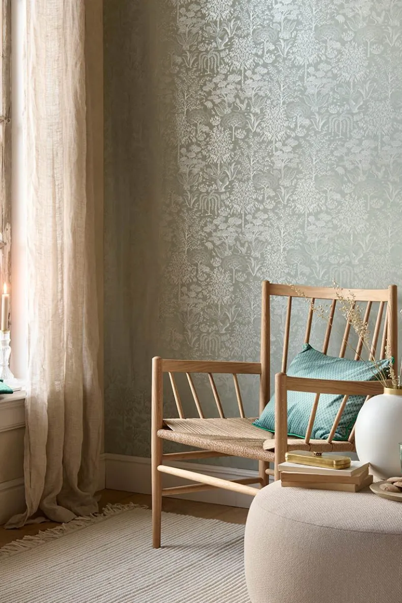 Pip Studio Origami Tree Vliesbehang Licht /Zilver