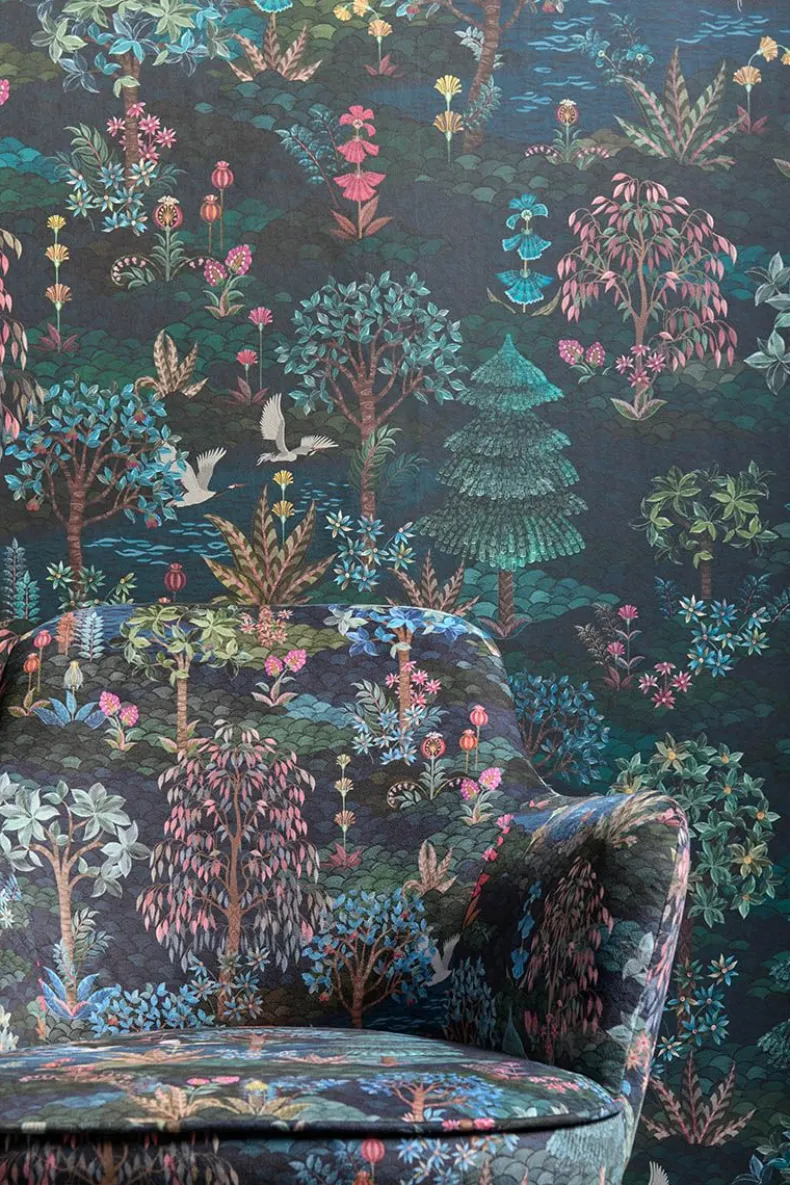 Pip Studio Pip Garden Infinito Wallpower Donker Blauw