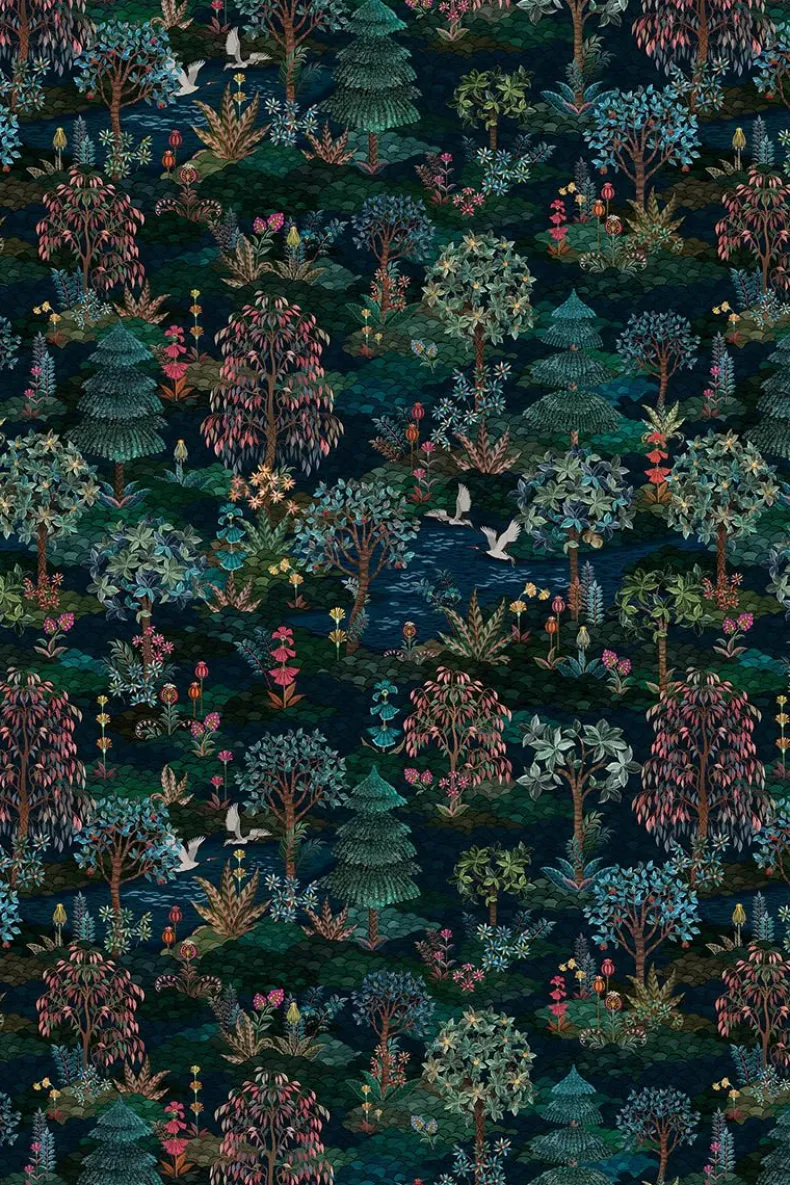 Pip Studio Pip Garden Infinito Wallpower Donker Blauw