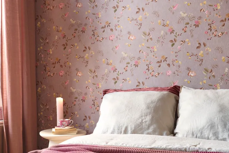 Pip Studio Tokyo Blossom Vliesbehang Roze Mauve