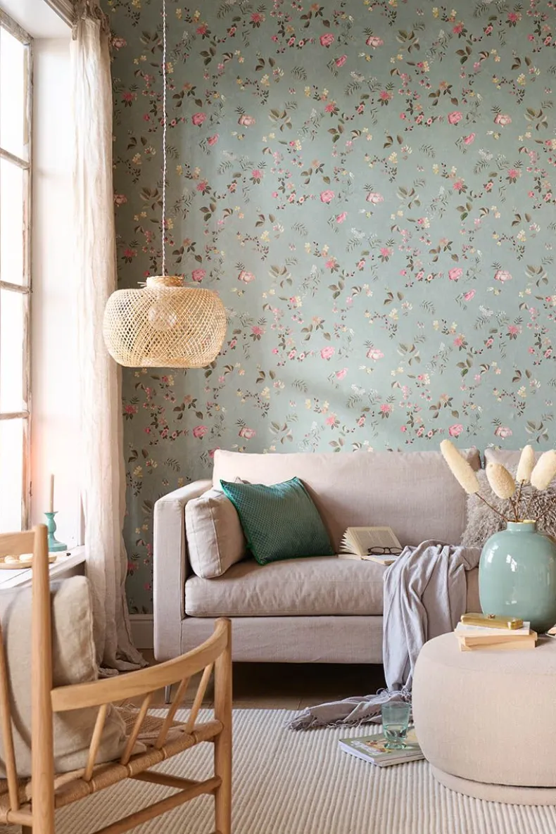 Pip Studio Tokyo Blossom Vliesbehang Jade