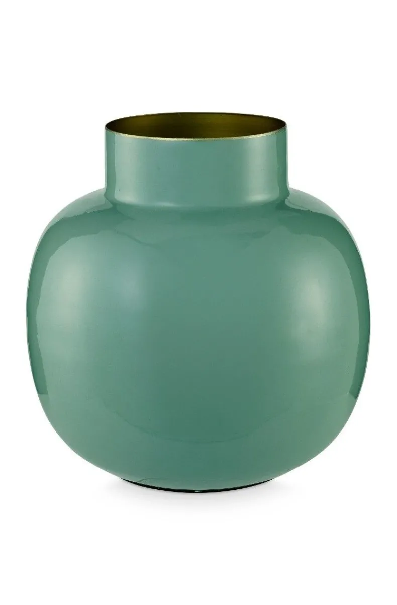 Ronde Vaas Metaal 25 Cm