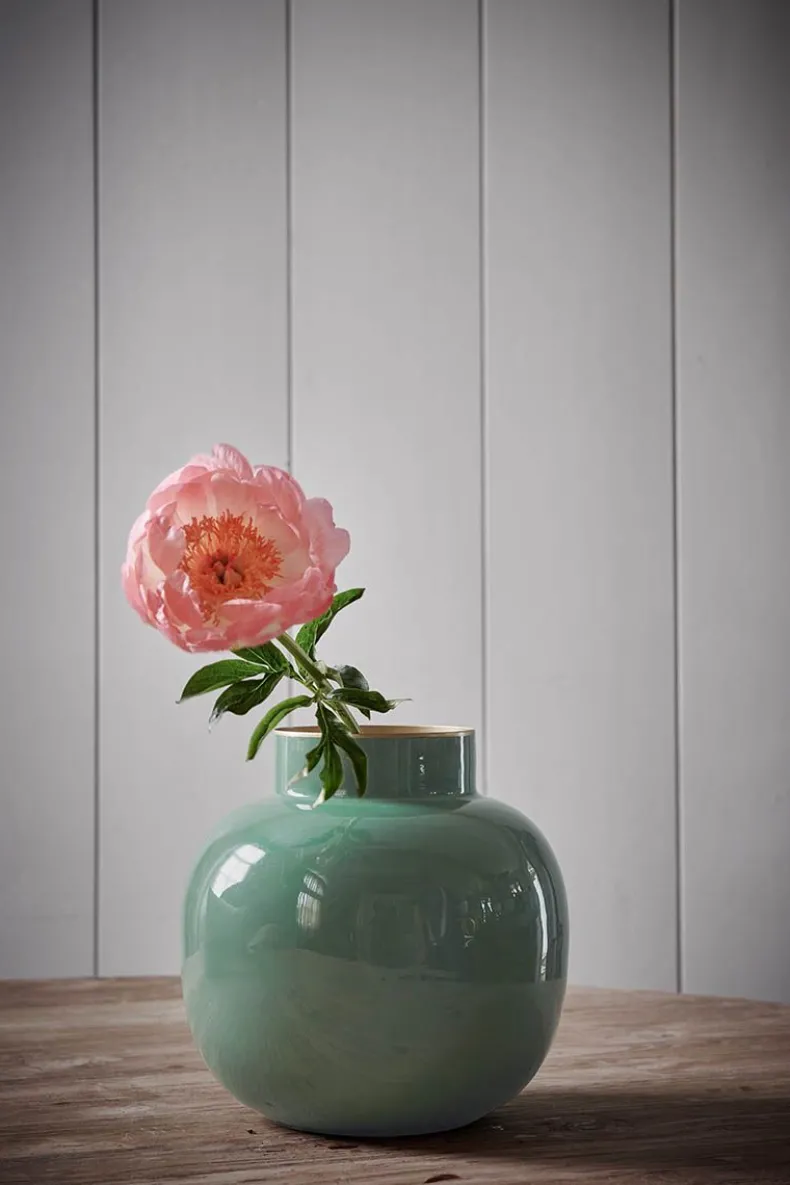 Ronde Vaas Metaal 25 Cm