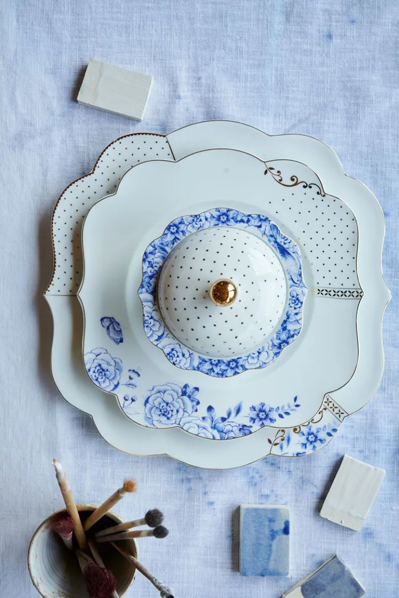 Royal White Ontbijtbord Golden Dots 23,5 Cm