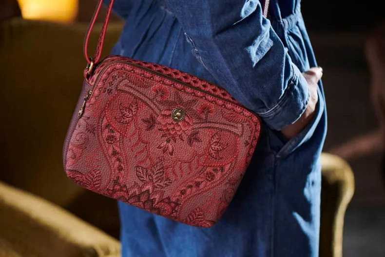 Schoudertas Medium Kyoto Festival Donker