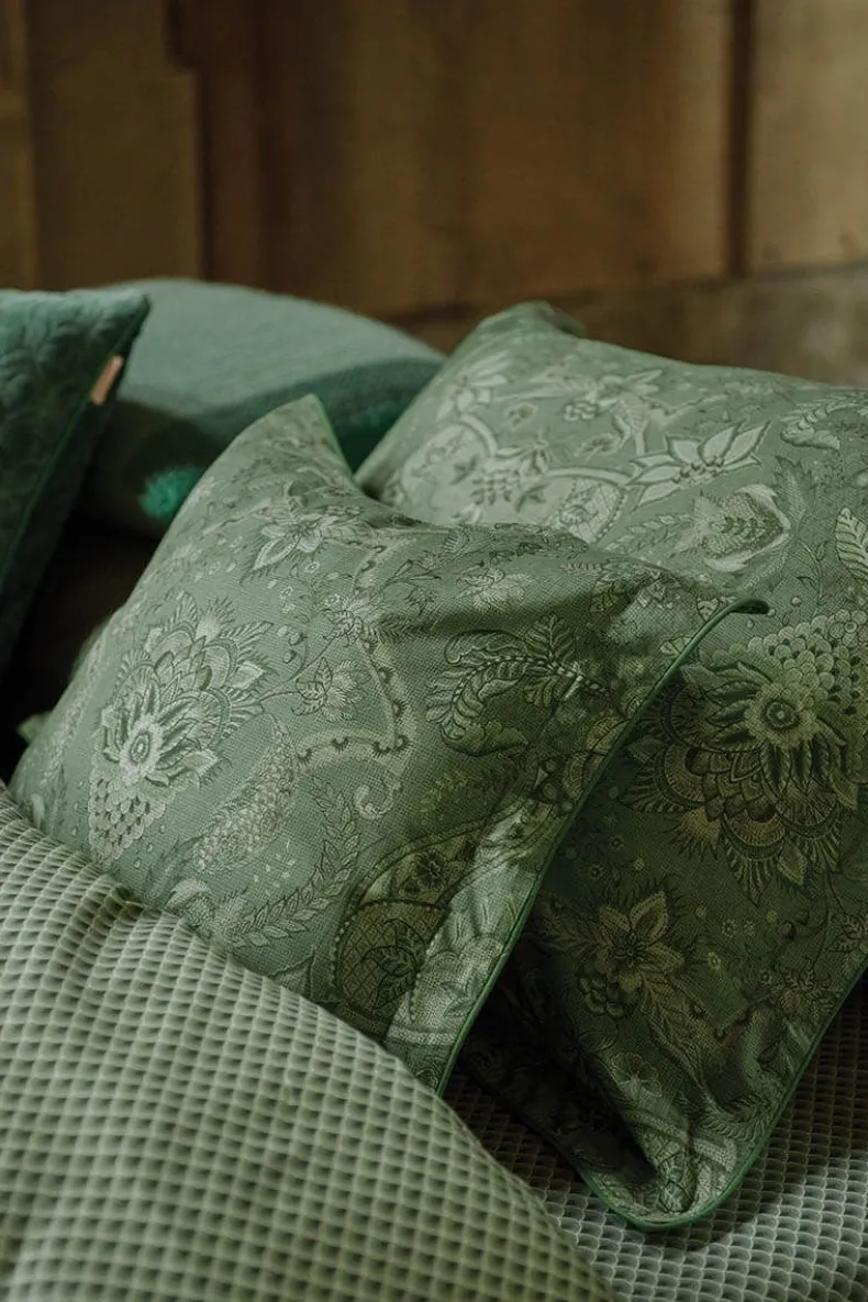 Vierkant Sierkussen Kyoto Nights Groen