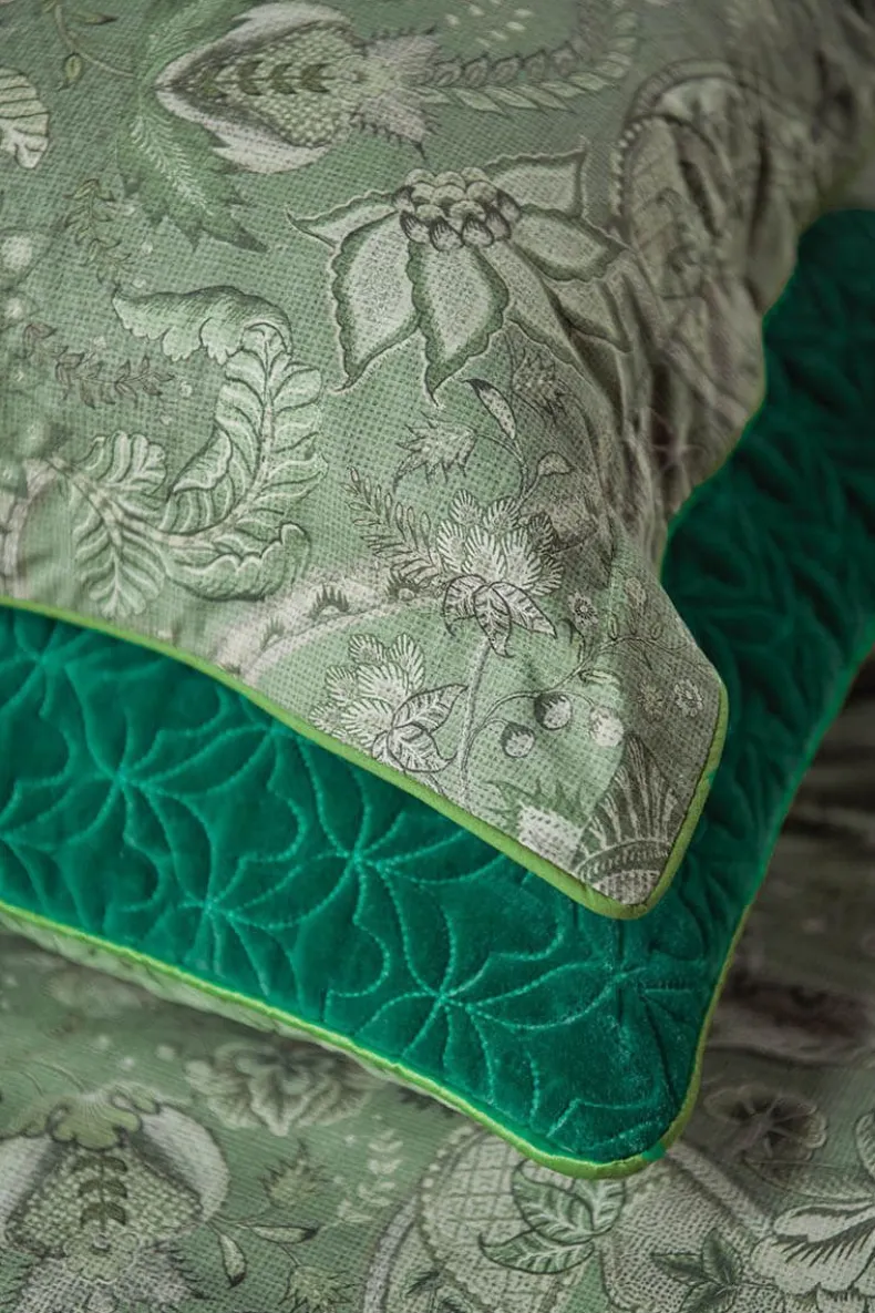 Vierkant Sierkussen Kyoto Nights Groen