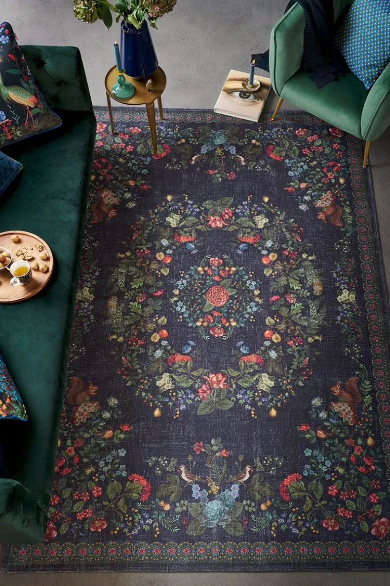 Vloerkleed Fall In Leaf By Pip Donkerblauw