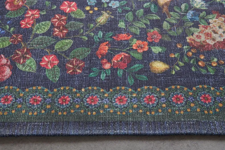 Vloerkleed Fall In Leaf By Pip Donkerblauw