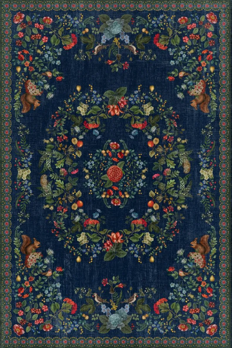 Vloerkleed Fall In Leaf By Pip Donkerblauw