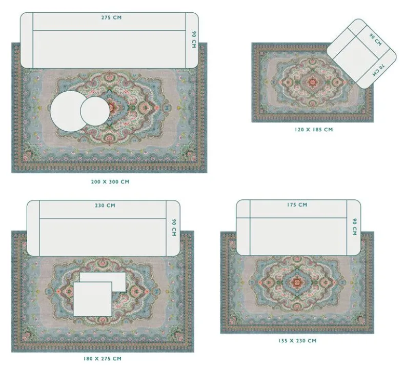 Vloerkleed Majorelle By Pip Pastel