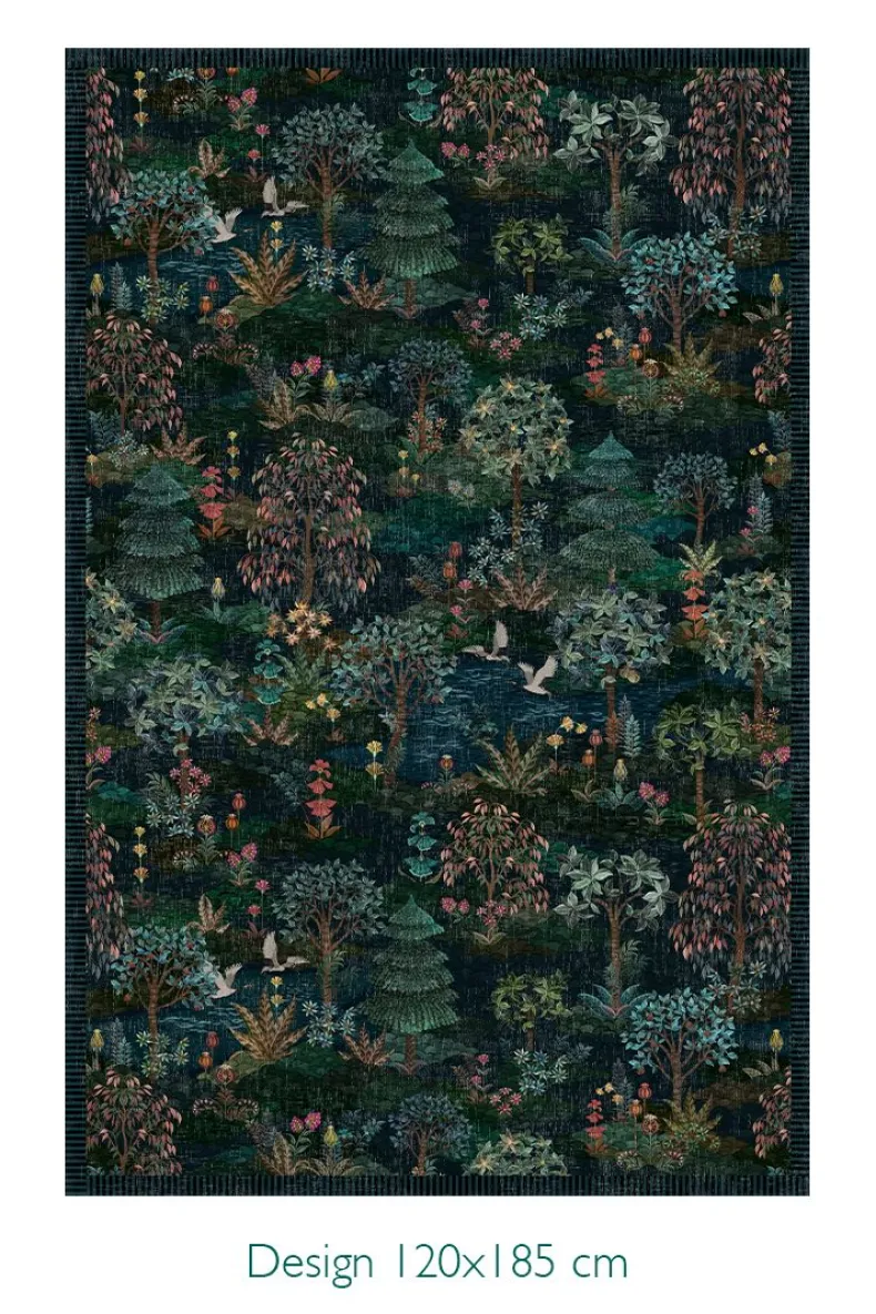 Vloerkleed Pip Garden By Pip Donkerblauw