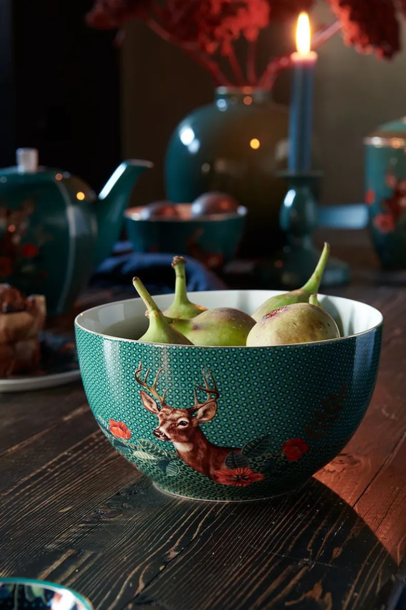 Winter Wonderland Kom Groen 18 Cm