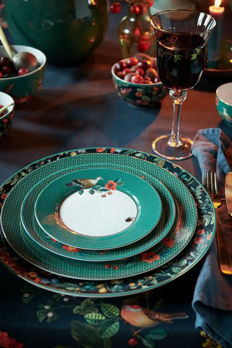 Winter Wonderland Gebaksbord Groen 17 Cm